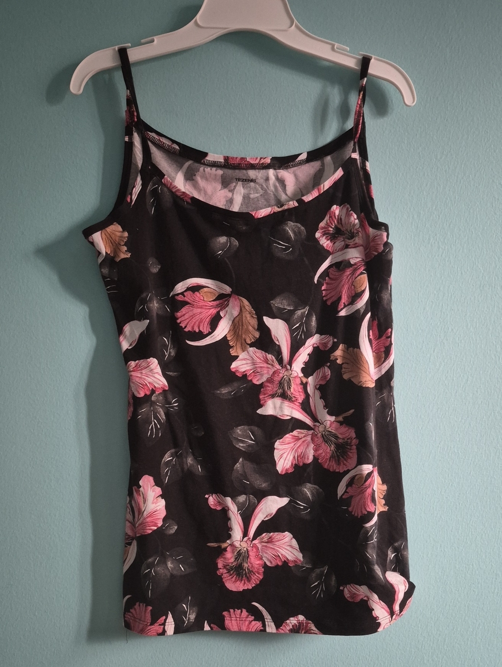 Tezenis Sleeveless Top Bundle | Floral Cami & Geometric Lace Tank | Set of 2